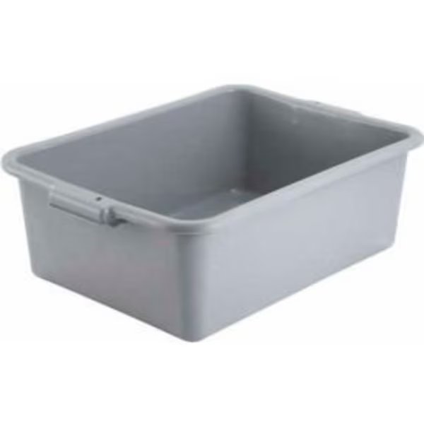 Winco PL-7G - Bus Box, Gray, Polypropylene, 21-1/2
